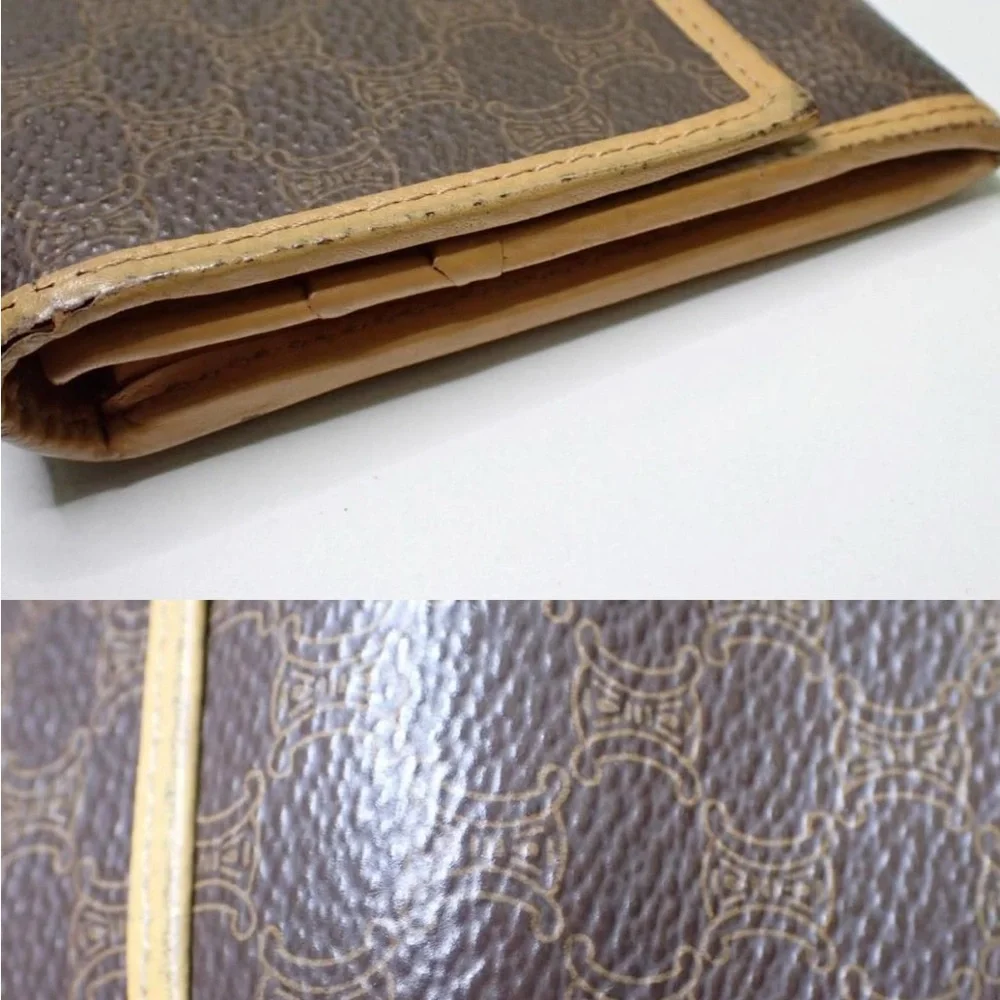 Celine Brown and Tan Wallet Elegant Craftsmanship - Picture 4 of 4